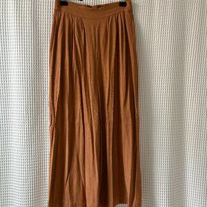 Vanessa Bruno Nunes Wide-Leg Trousers women's 42/XL in cinnamon quiet luxury